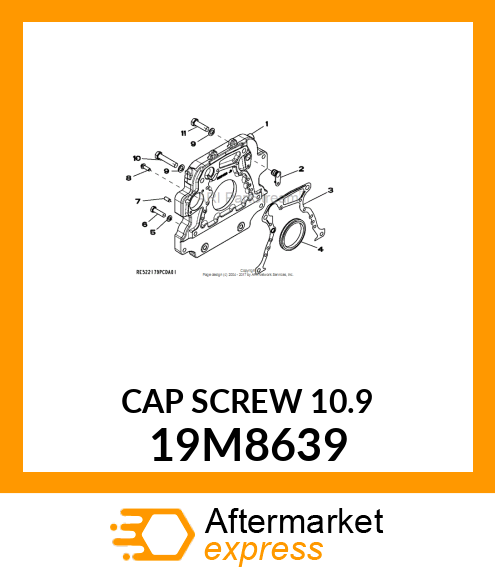 SCREW, HEX HEAD, METRIC 19M8639