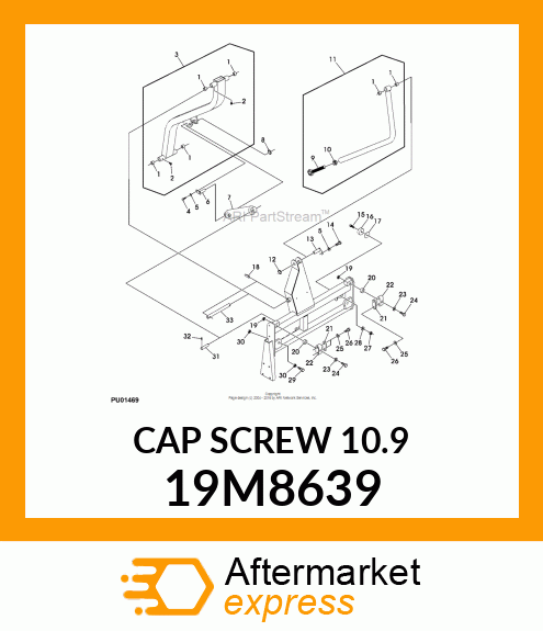 SCREW, HEX HEAD, METRIC 19M8639