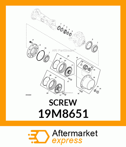 SCREW, HEX FLAT CTSK HEAD, METRIC 19M8651