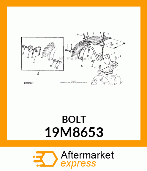 SCREW, HEX SOCKET HEAD, METRIC 19M8653