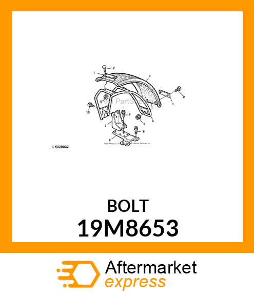 SCREW, HEX SOCKET HEAD, METRIC 19M8653