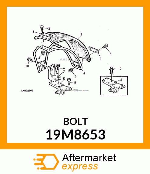 SCREW, HEX SOCKET HEAD, METRIC 19M8653