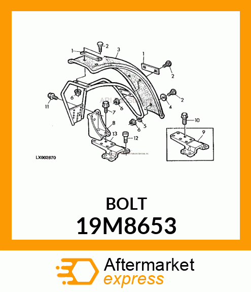 SCREW, HEX SOCKET HEAD, METRIC 19M8653