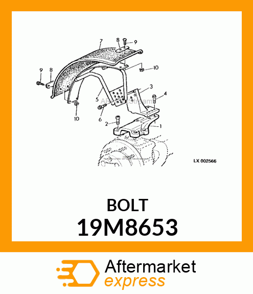 SCREW, HEX SOCKET HEAD, METRIC 19M8653