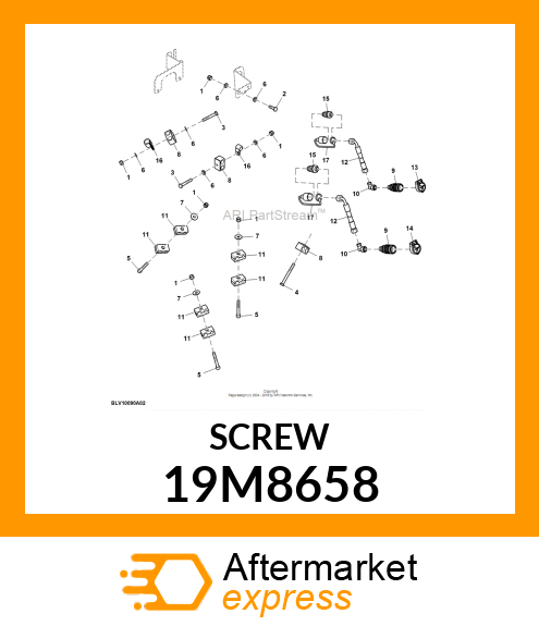 SCREW, HEX SOCKET HEAD, METRIC 19M8658