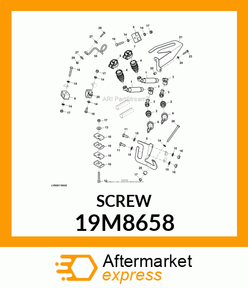 SCREW, HEX SOCKET HEAD, METRIC 19M8658