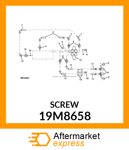 SCREW, HEX SOCKET HEAD, METRIC 19M8658