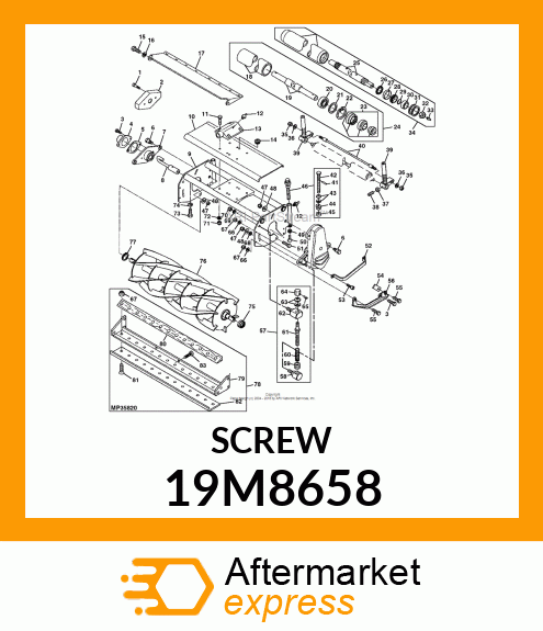 SCREW, HEX SOCKET HEAD, METRIC 19M8658