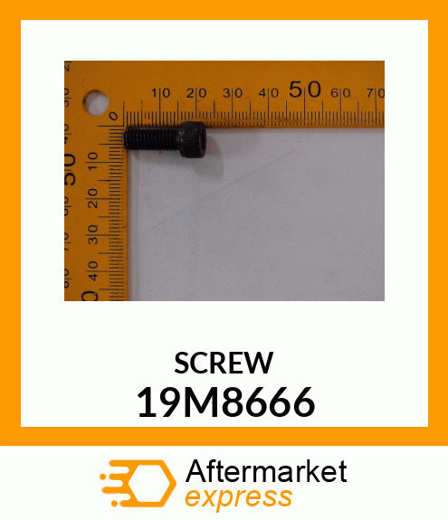 SCREW, HEX SOCKET HEAD, METRIC 19M8666