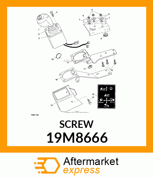 SCREW, HEX SOCKET HEAD, METRIC 19M8666