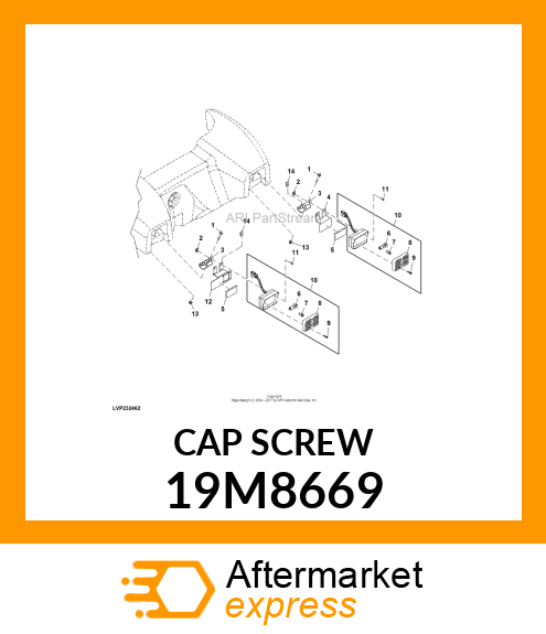 SCREW, HEX SOCKET HEAD, METRIC 19M8669