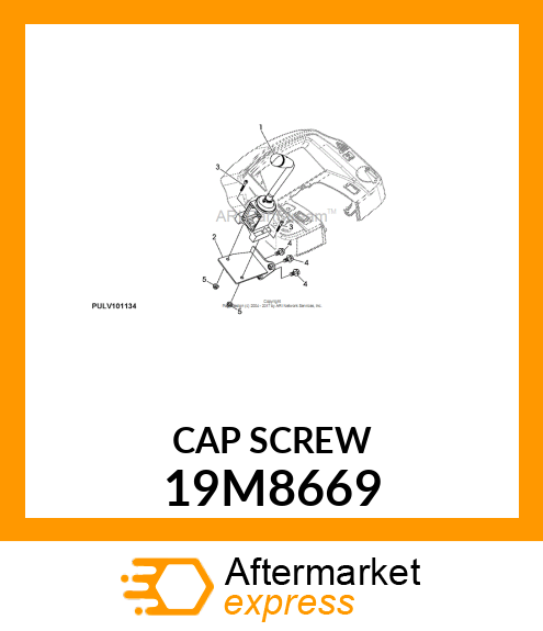 SCREW, HEX SOCKET HEAD, METRIC 19M8669