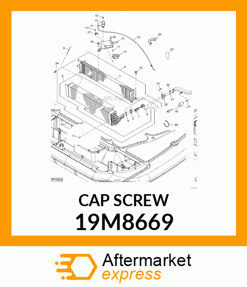 SCREW, HEX SOCKET HEAD, METRIC 19M8669