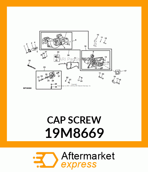 SCREW, HEX SOCKET HEAD, METRIC 19M8669