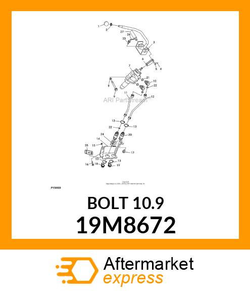 SCREW, FLANGED, METRIC 19M8672