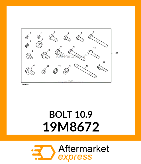 SCREW, FLANGED, METRIC 19M8672