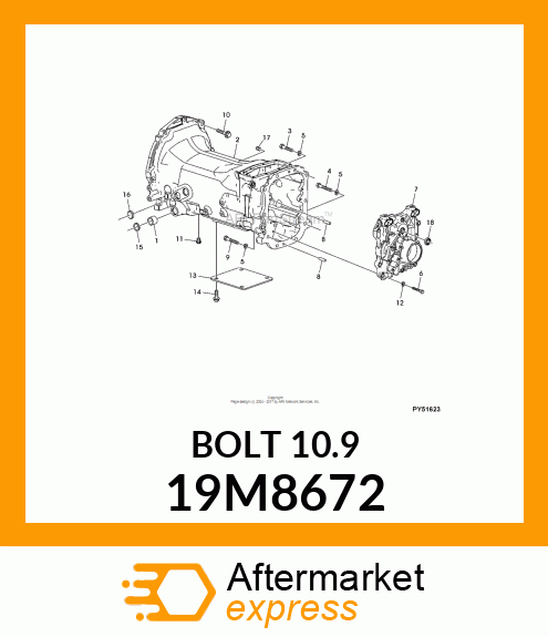 SCREW, FLANGED, METRIC 19M8672