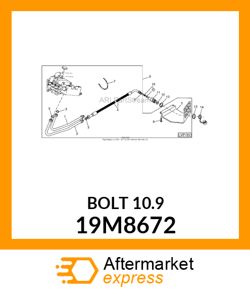 SCREW, FLANGED, METRIC 19M8672