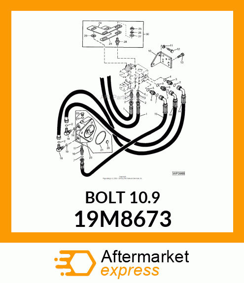 SCREW, HEX HEAD, METRIC 19M8673