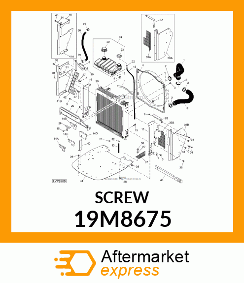 SCREW, HEX SOCKET,OVAL HEAD FLANGED 19M8675