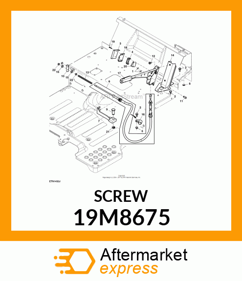 SCREW, HEX SOCKET,OVAL HEAD FLANGED 19M8675