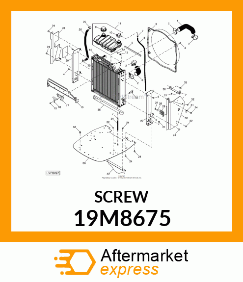 SCREW, HEX SOCKET,OVAL HEAD FLANGED 19M8675