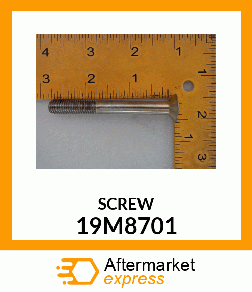 SCREW, HEX FLAT CTSK HEAD, METRIC 19M8701