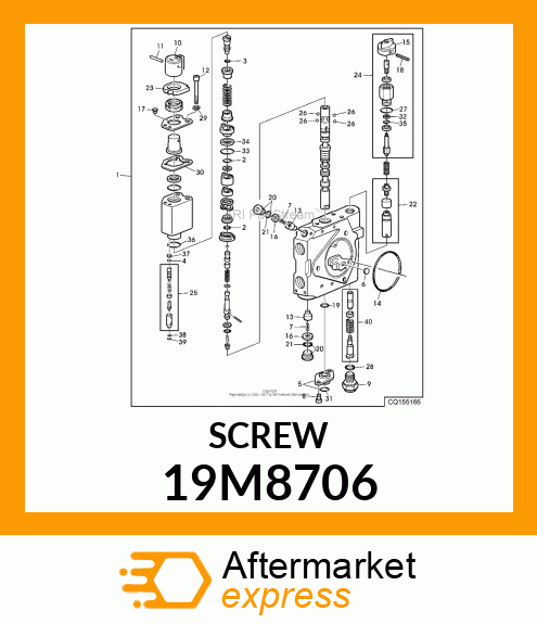 SCREW, HEX SOCKET HEAD, METRIC 19M8706