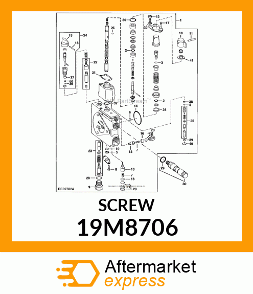 SCREW, HEX SOCKET HEAD, METRIC 19M8706