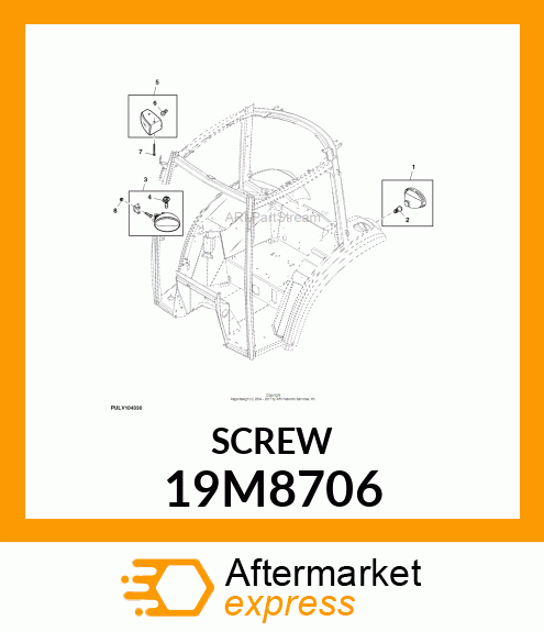 SCREW, HEX SOCKET HEAD, METRIC 19M8706