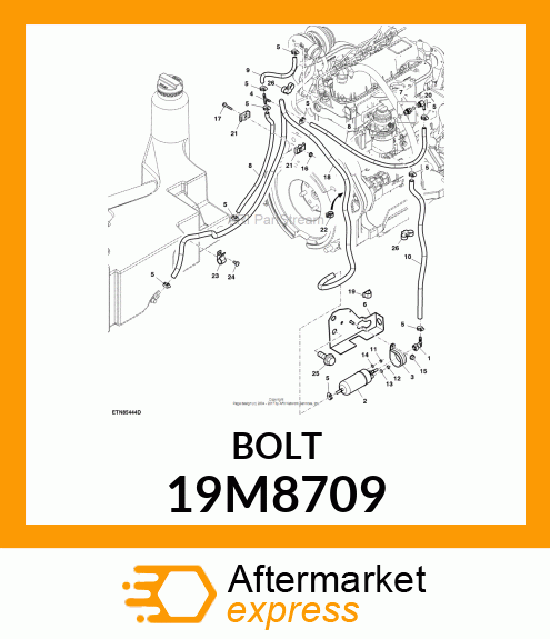 SCREW, FLANGED, METRIC 19M8709