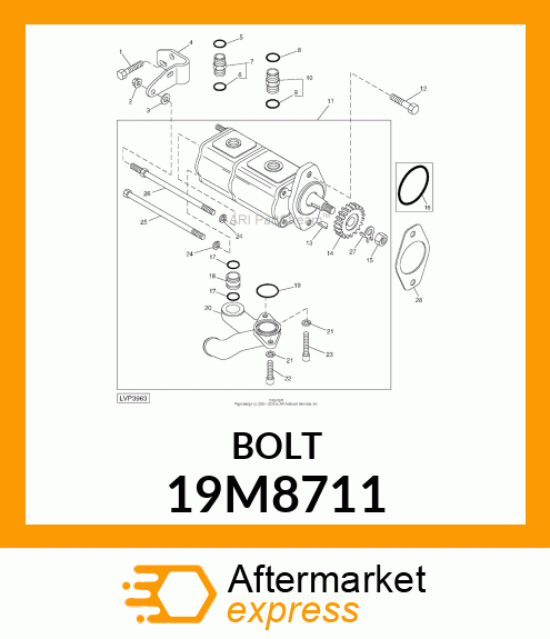 SCREW, HEX SOCKET HEAD, METRIC 19M8711