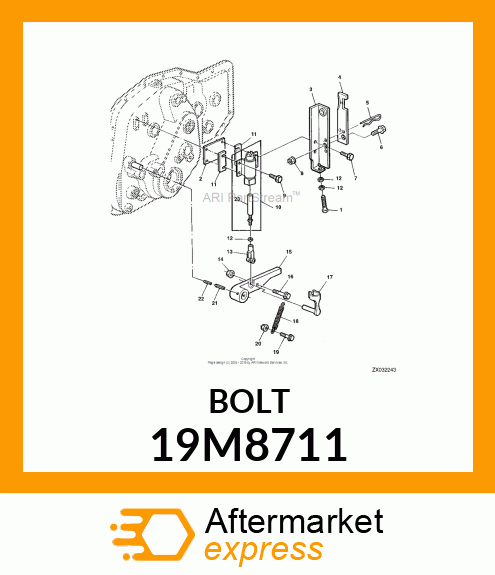 SCREW, HEX SOCKET HEAD, METRIC 19M8711