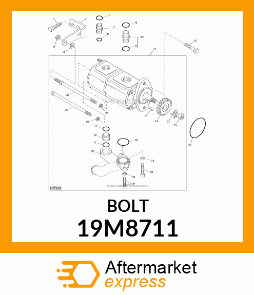 SCREW, HEX SOCKET HEAD, METRIC 19M8711