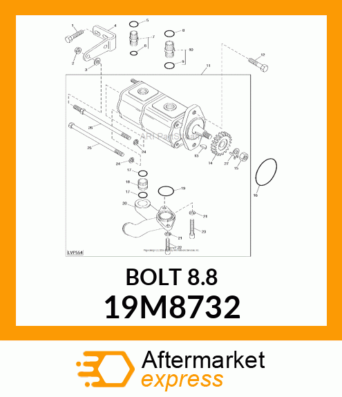 SCREW, HEX HEAD, METRIC 19M8732