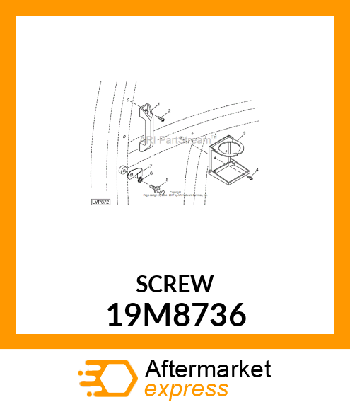 SCREW, HEX SOCKET HEAD, METRIC 19M8736