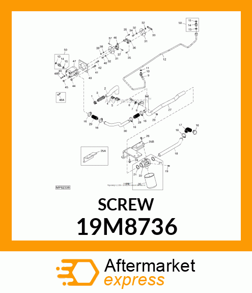 SCREW, HEX SOCKET HEAD, METRIC 19M8736