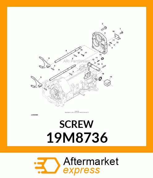 SCREW, HEX SOCKET HEAD, METRIC 19M8736