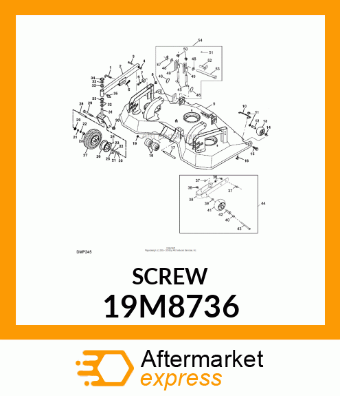 SCREW, HEX SOCKET HEAD, METRIC 19M8736