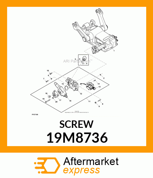 SCREW, HEX SOCKET HEAD, METRIC 19M8736