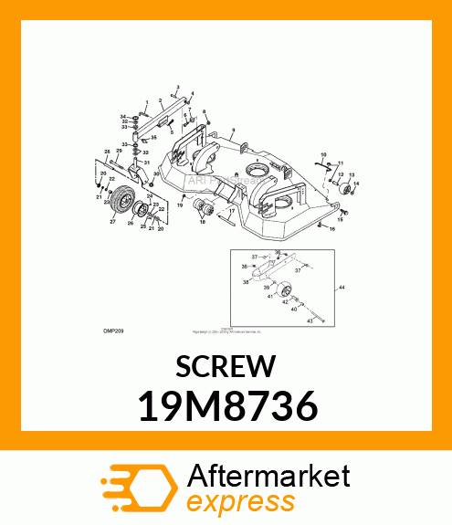 SCREW, HEX SOCKET HEAD, METRIC 19M8736