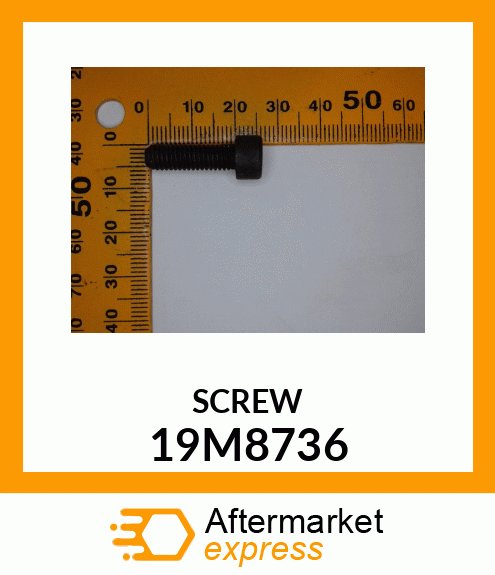 SCREW, HEX SOCKET HEAD, METRIC 19M8736