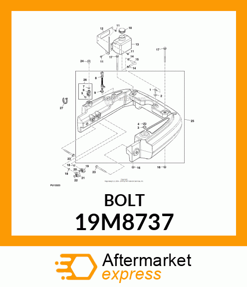 SCREW, FLANGED, METRIC 19M8737