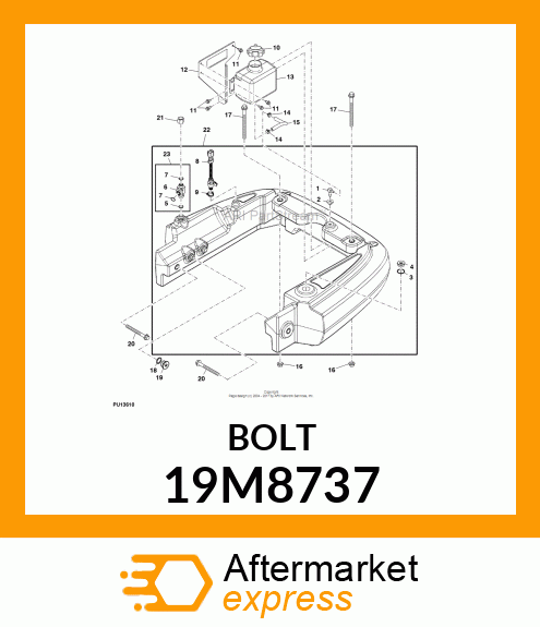 SCREW, FLANGED, METRIC 19M8737