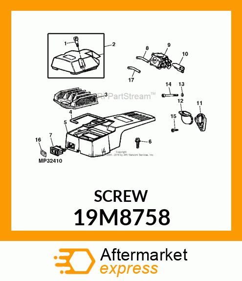 SCREW, HEX SOCKET HEAD, METRIC 19M8758