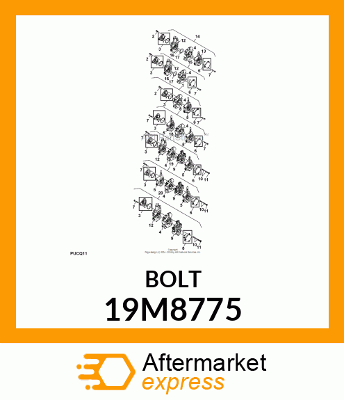 SCREW, HEX HEAD, METRIC 19M8775