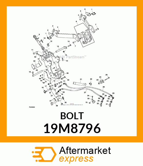 SCREW, HEX HEAD, METRIC 19M8796