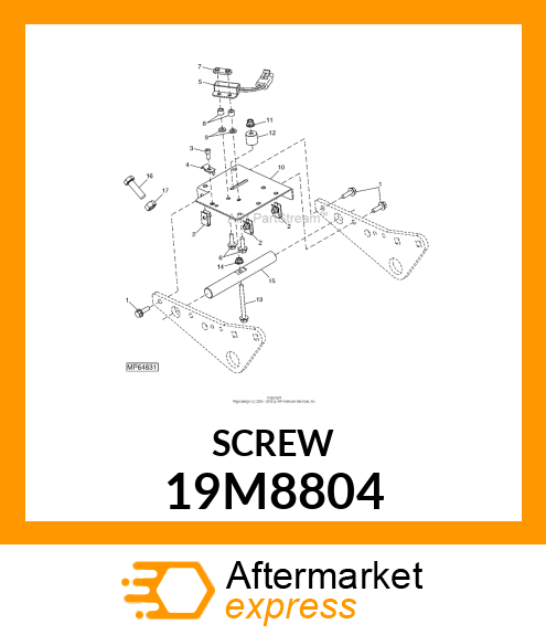 SCREW, FLANGED, METRIC 19M8804