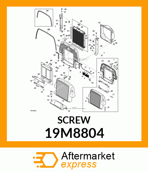 SCREW, FLANGED, METRIC 19M8804