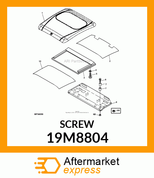 SCREW, FLANGED, METRIC 19M8804